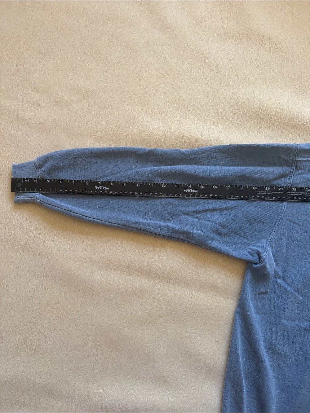 VINTAGE Comfort Colors Light Blue Embroidered Crewneck Sweatshirt Large L - Picture 6 of 7